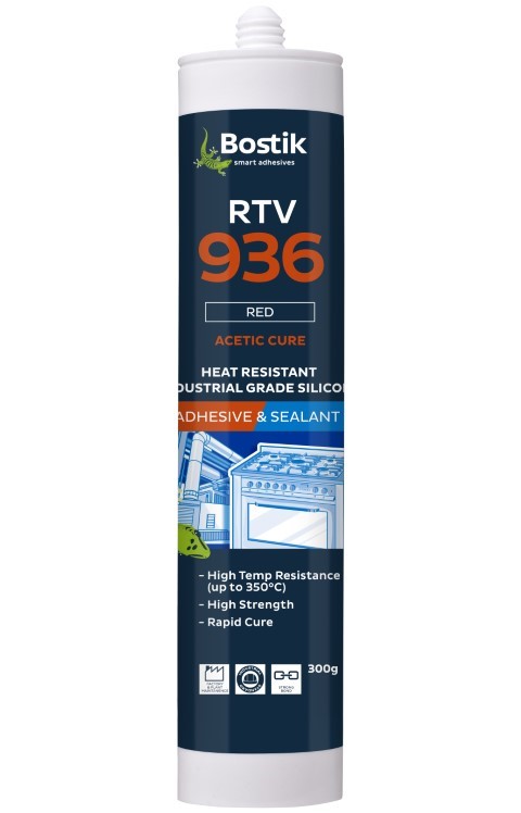 BOSTIK RTV 936 INDUSTRIAL HI-TEMP SIL - A RED 300GM 